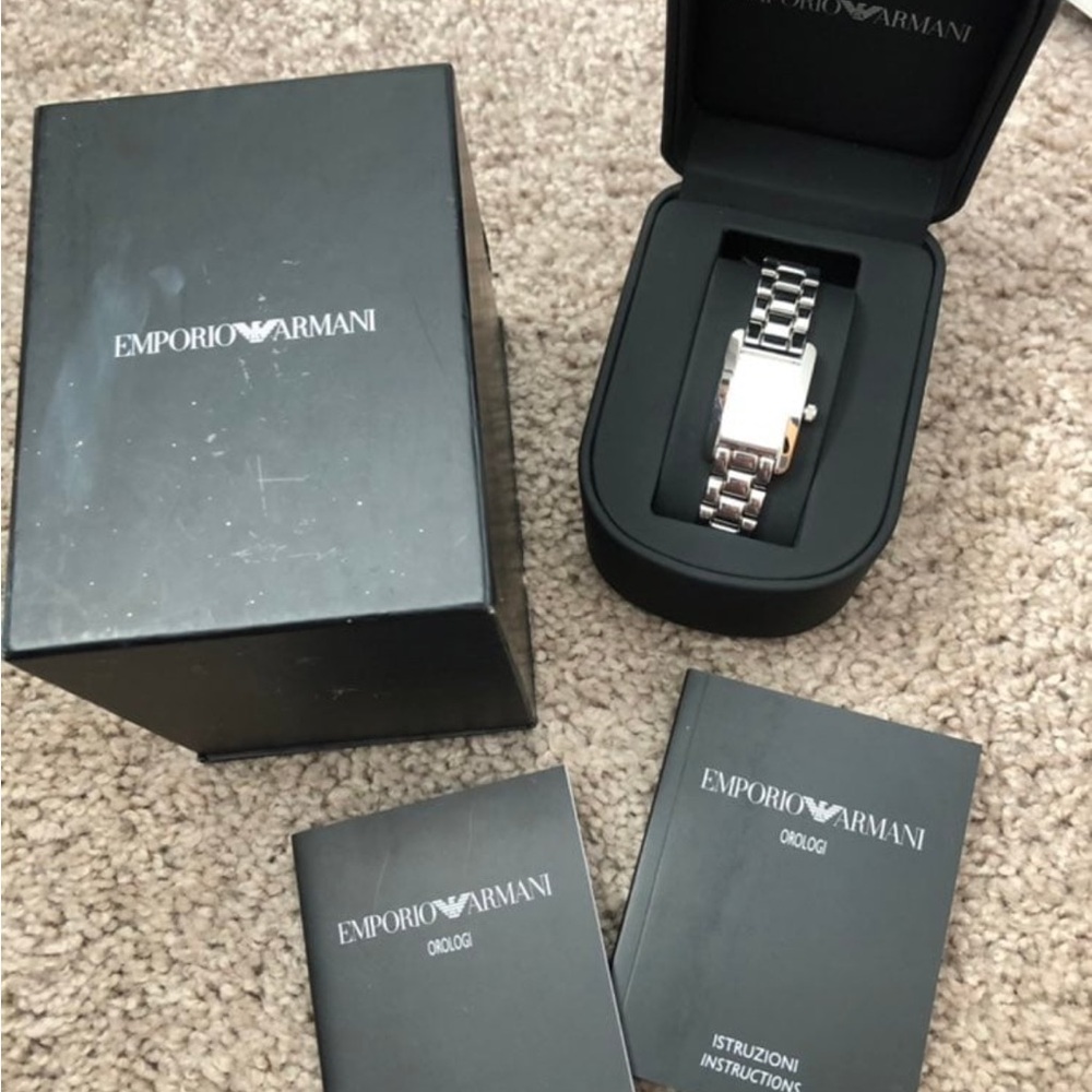 Emporio Armani Silver Bracelet Watch - Picture 2 of 7